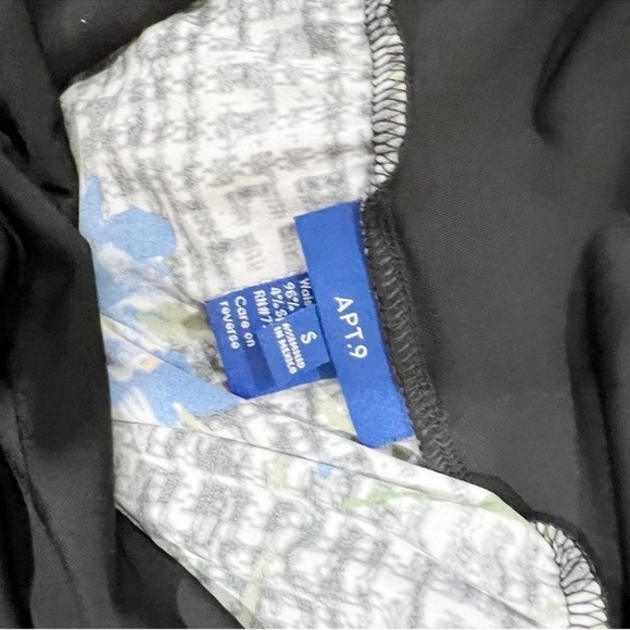 APT 9 Women’s Polyester/Spandex Black Ruched Waistband Longer Pull On Skirt - Picture 4 of 4